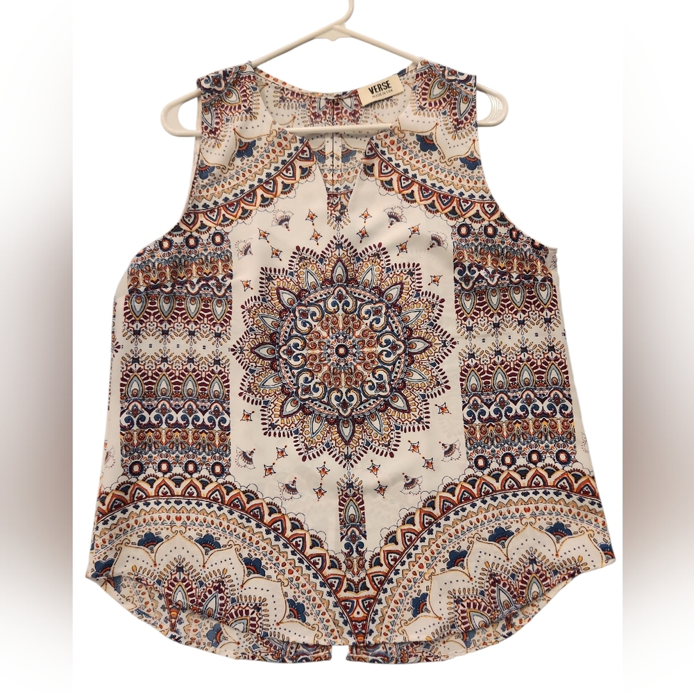 Sleeveless Mandala Blouse